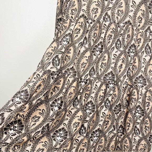 Spartina 449 XL Womens Maisie Arbor Print Tiered 3/4 Sleeve Mini Tunic Dress - Picture 4 of 6